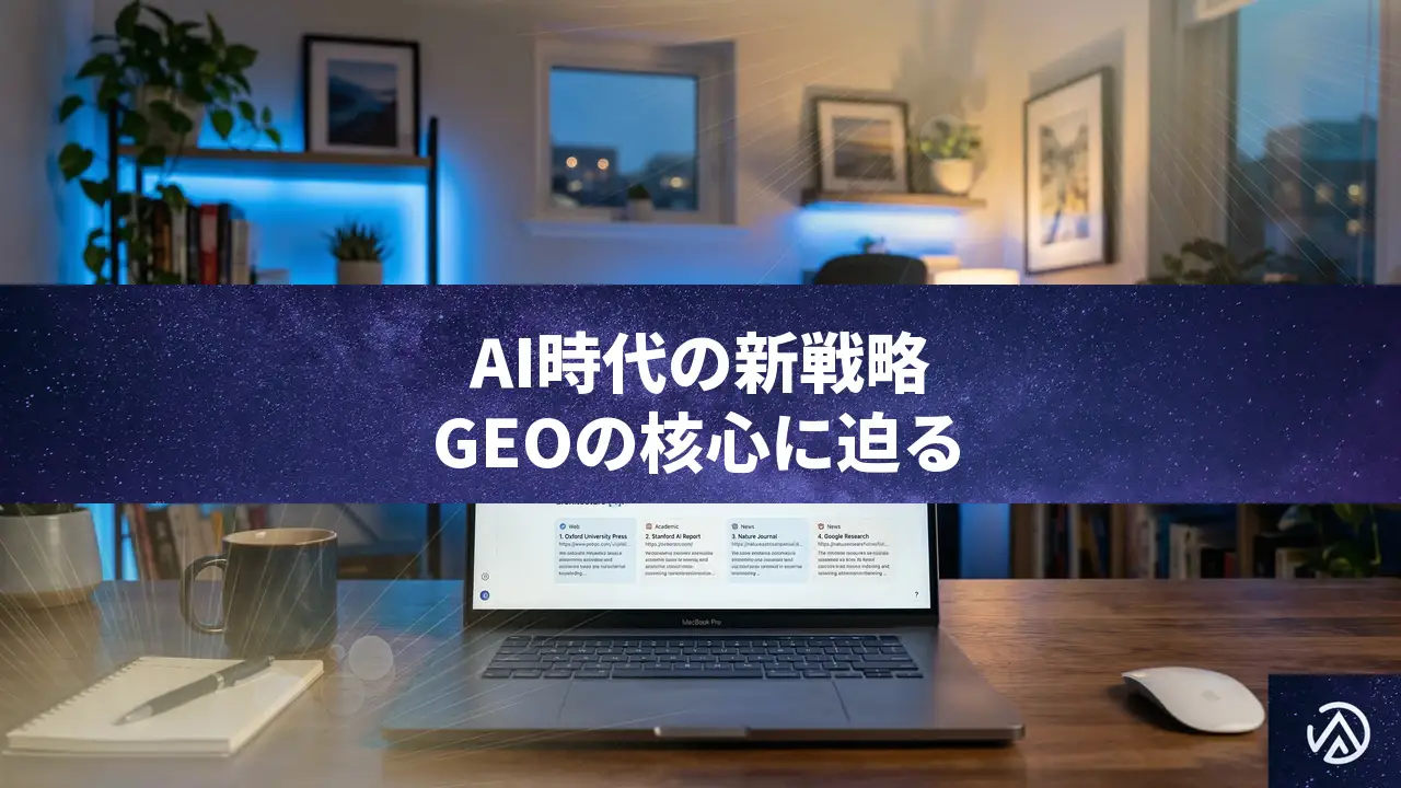 AI時代の検索対策「GEO」とは？引用されるコンテンツの共通点とECサイトの活用法