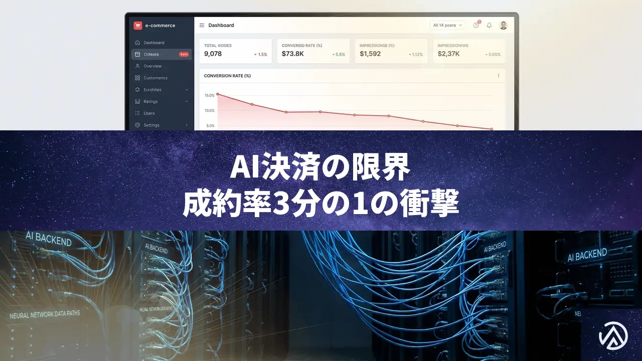 ウォルマートの実験で判明：ChatGPT内決済の成約率は自社サイトの3分の1に低迷