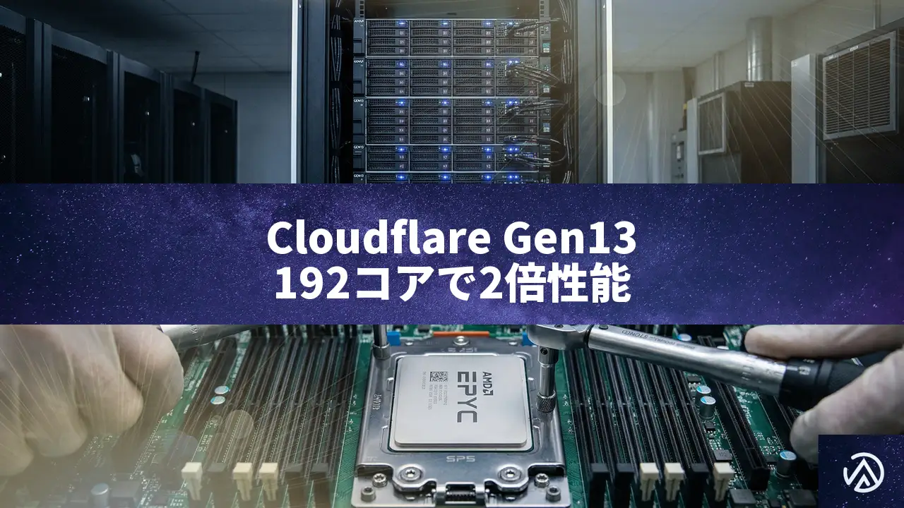 Cloudflare Gen13サーバーの設計思想 192コアAMD EPYCで2倍のスループットを実現