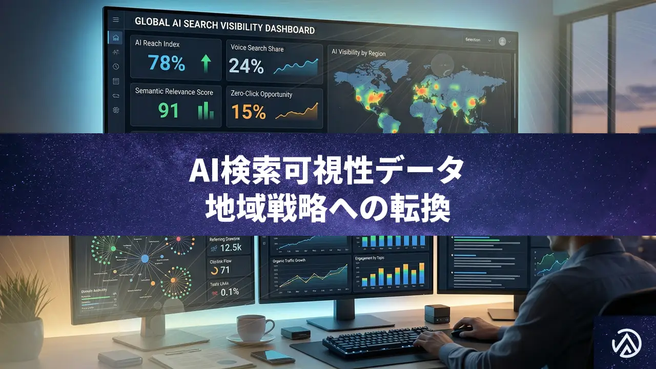 AI検索可視性データを地域戦略に活かす方法——引用ギャップを埋めるSEO実践