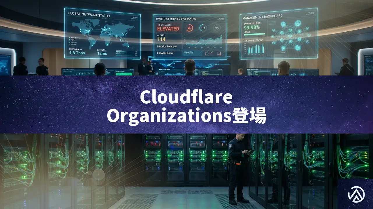Cloudflare Organizationsベータ版登場!複数アカウントの一元管理とセキュリティ強化の全容