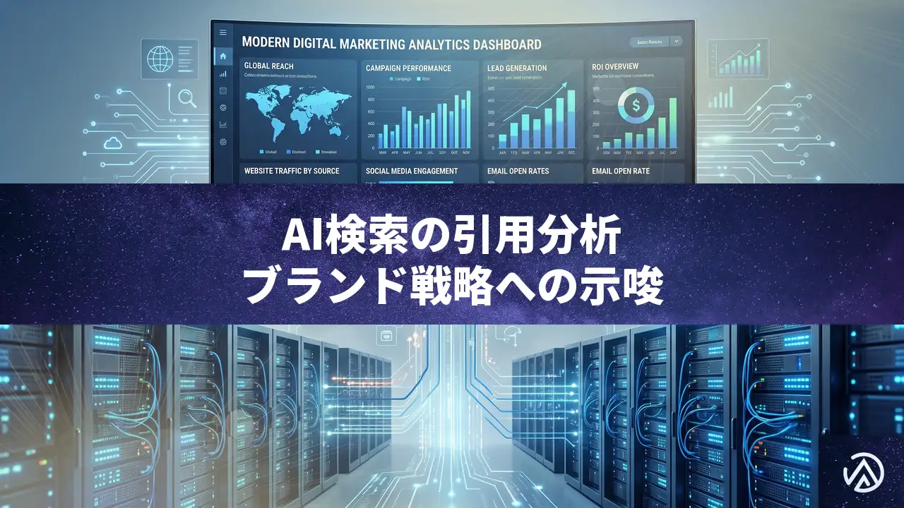 AI検索エンジンの引用傾向比較、ブランド戦略に示唆