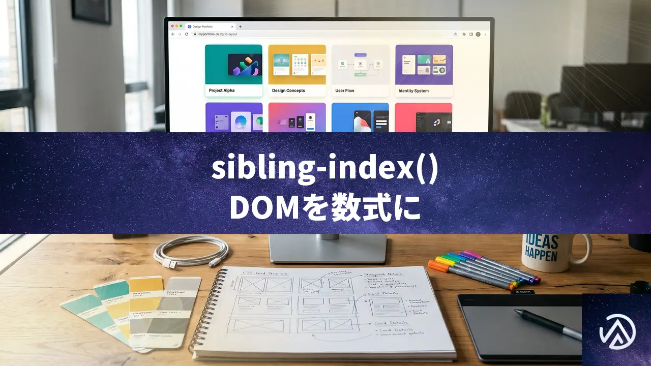 CSSのsibling-index()とsibling-count()でDOMを数式レイアウト