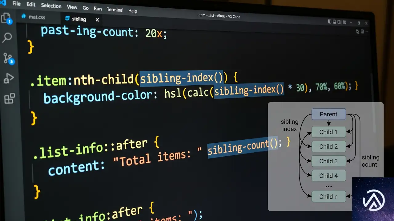 sibling-index()とsibling-count()の基本