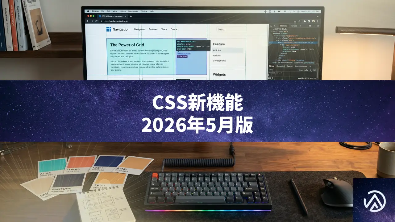 2026年5月ウェブ標準 CSS疑似クラスや遅延読み込み新機能まとめ