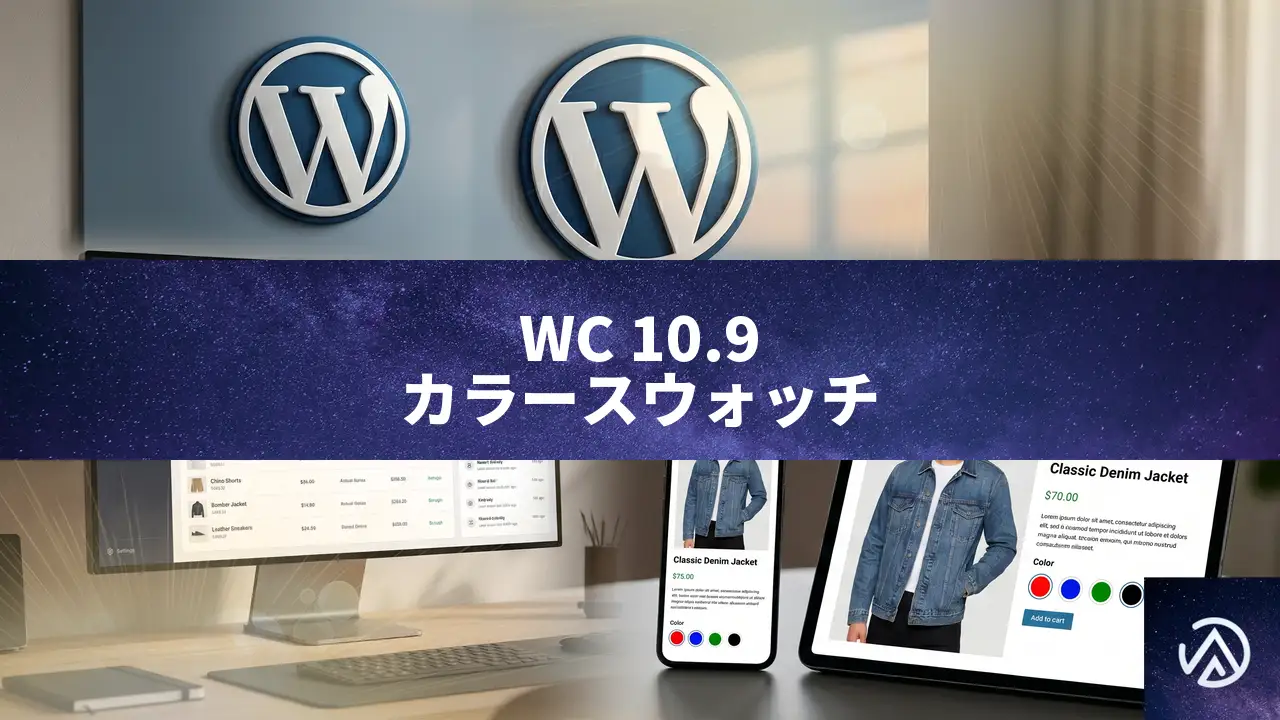 WooCommerce 10.9でカラースウォッチがコア機能に。商品ページの視覚表現が大幅に向上