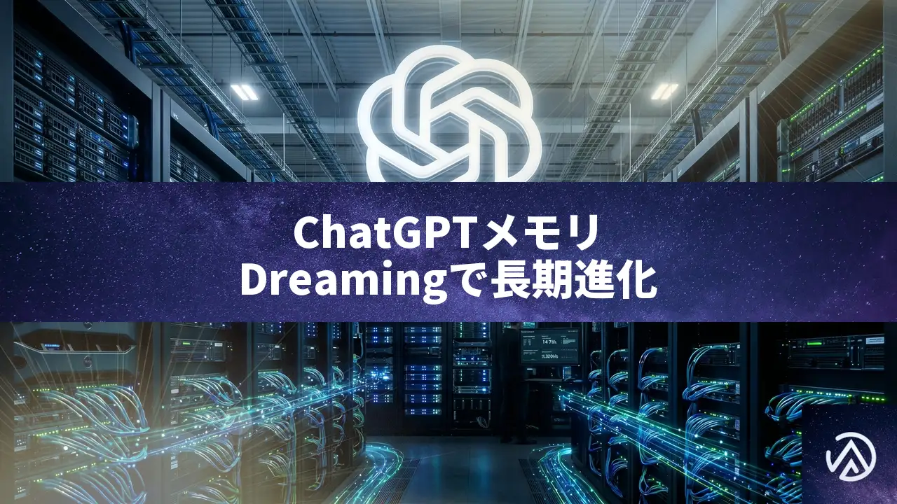 ChatGPTメモリがDreamingで進化、長期記憶と時間経過を自動反映