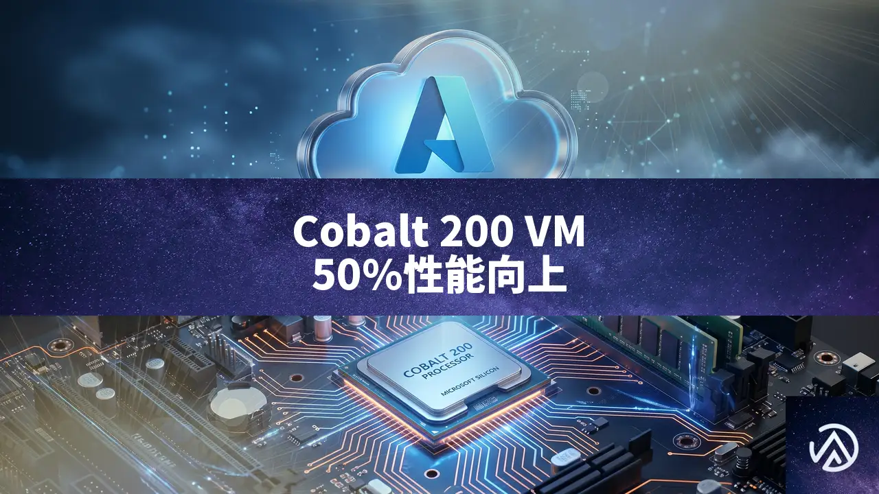Azure Cobalt 200 VMが50%性能向上、エージェンティックAIに最適化