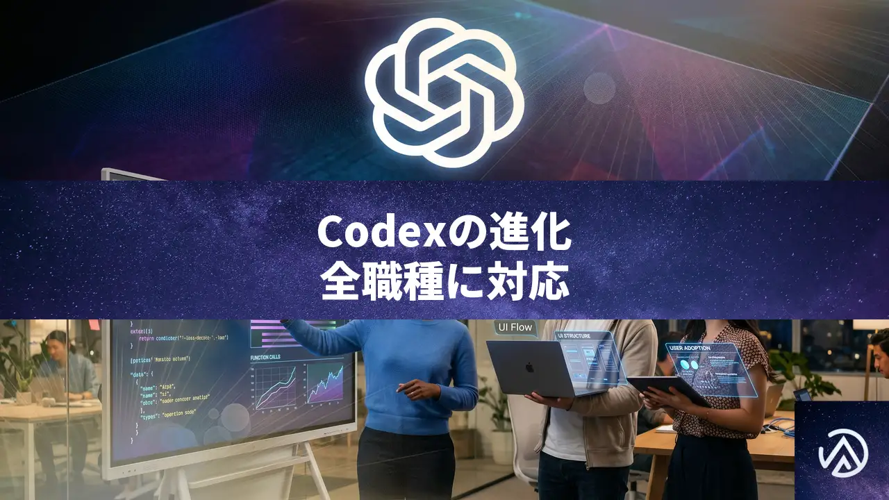 Codexが全職種向けに進化、役割別プラグインとサイト作成機能を発表