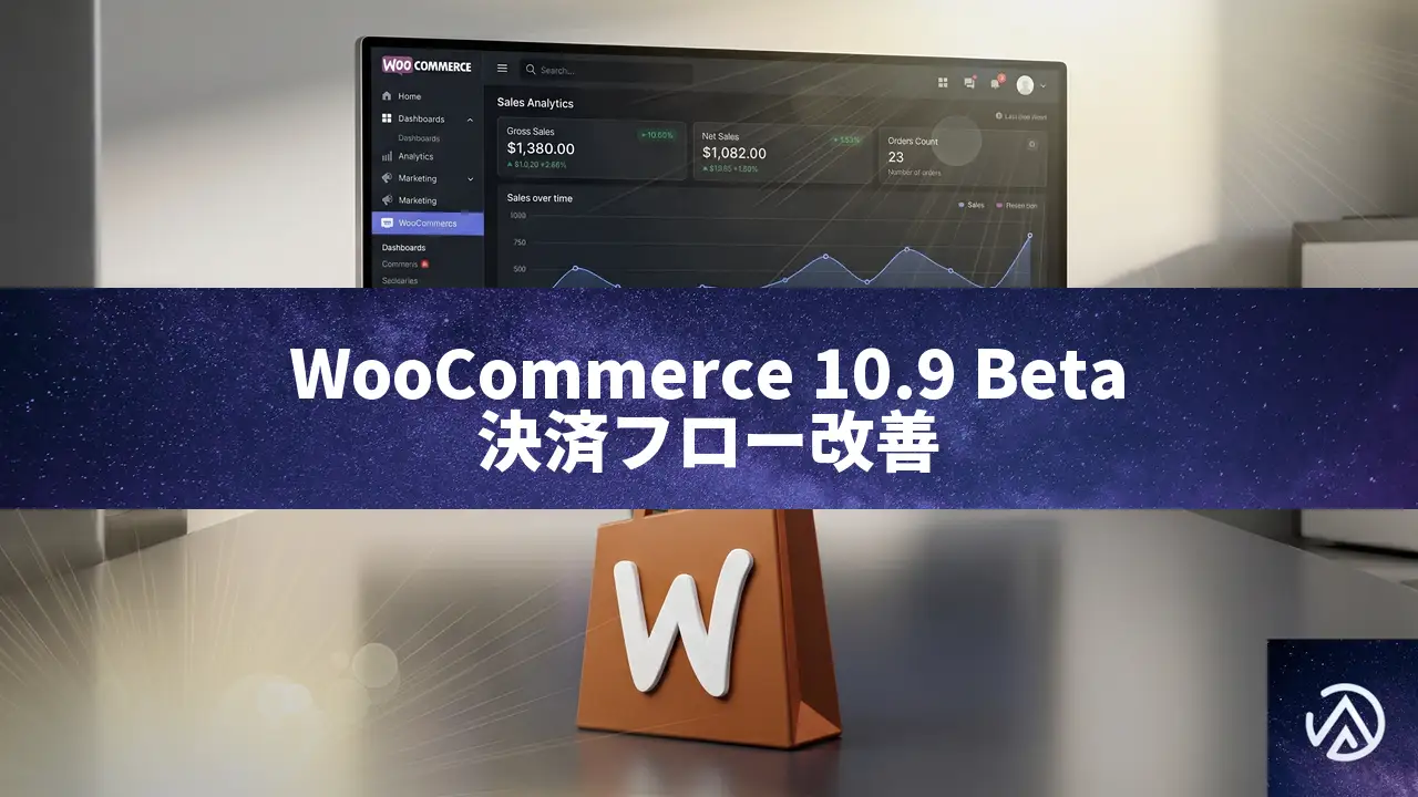 WooCommerce 10.9 Beta公開、決済フローの改善と管理画面刷新の全容