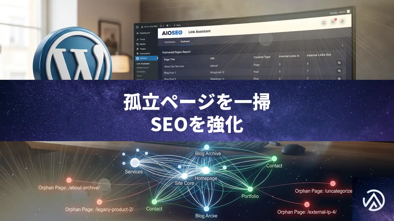 WordPressの孤立ページをAIOSEOで見つけ内部リンクを修正する完全ガイド