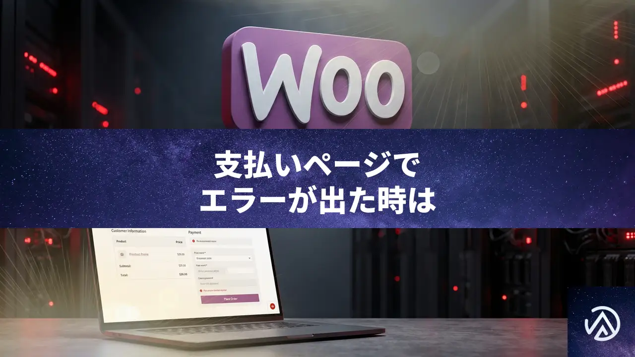 WooCommerce支払いページで重大エラーが出る原因と直し方