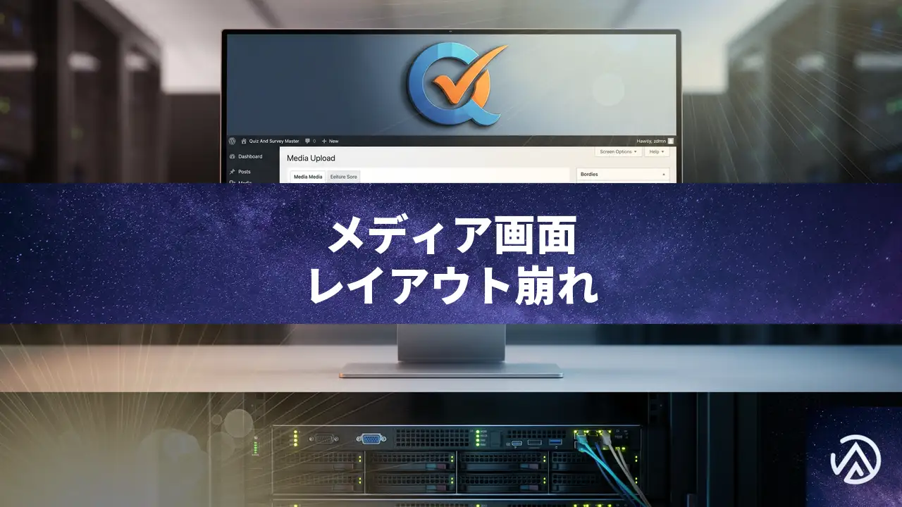 QSMプラグイン更新後にメディア画面のレイアウトが崩れた時の直し方