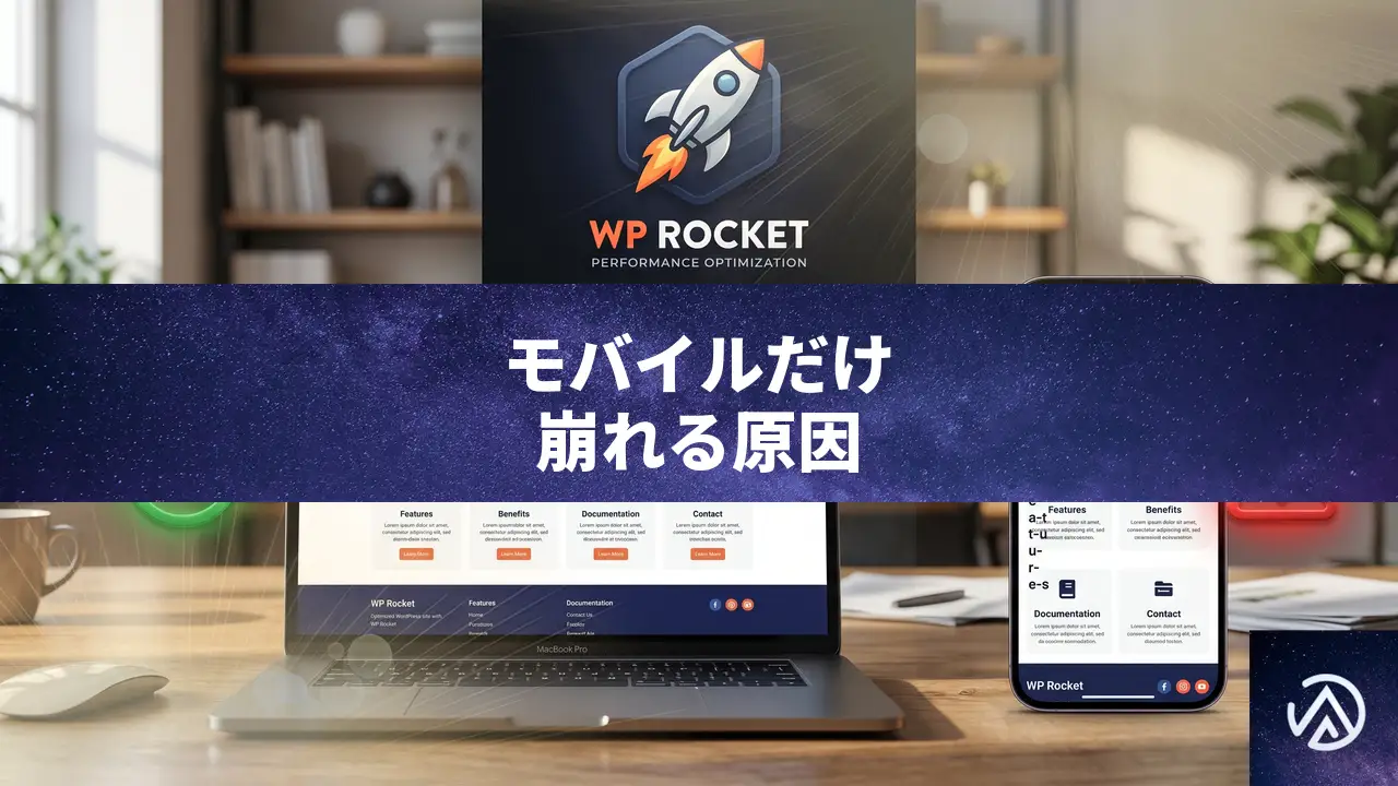 WP Rocketのキャッシュ後にモバイルレイアウトが崩れる原因と直し方
