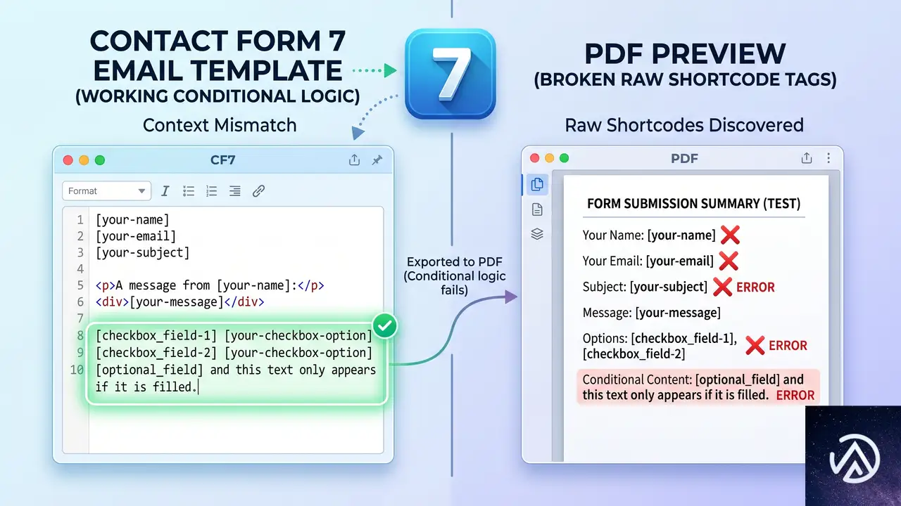 なぜ PDF 出力で条件分岐ショートコードが効かなくなるのか