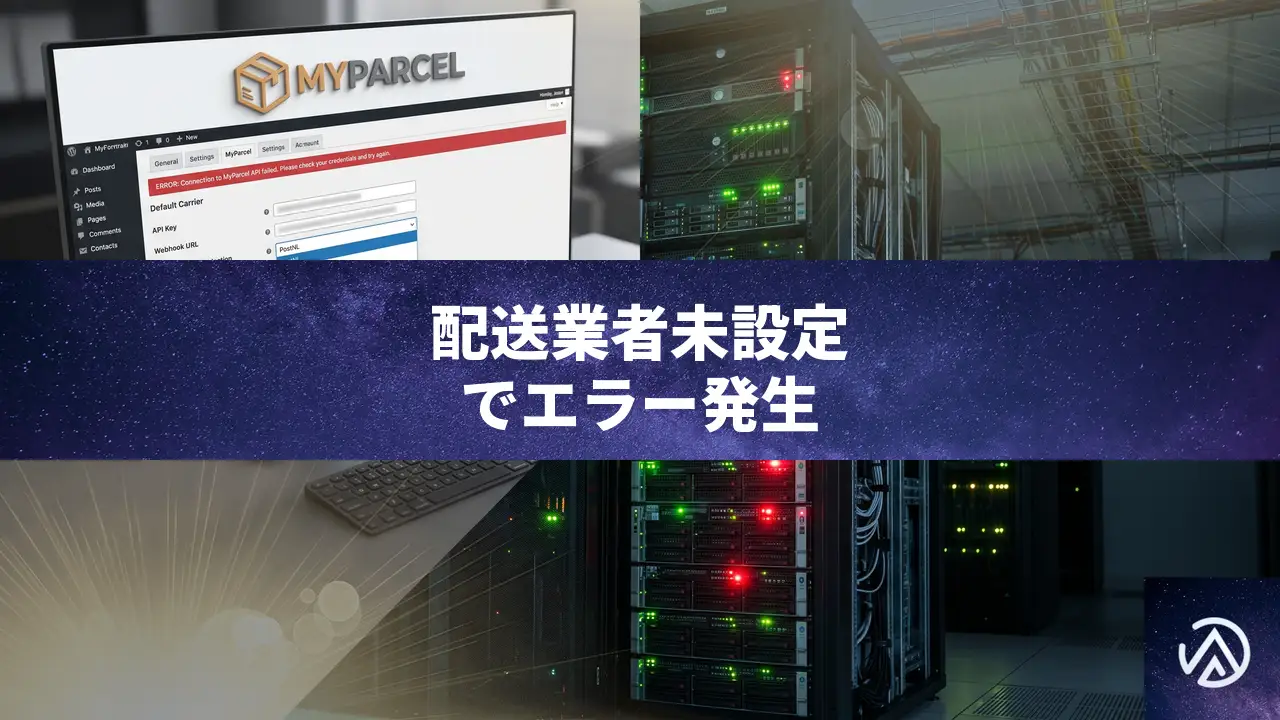 WooCommerce MyParcelで重大エラーが出た時のデフォルト配送業者設定方法