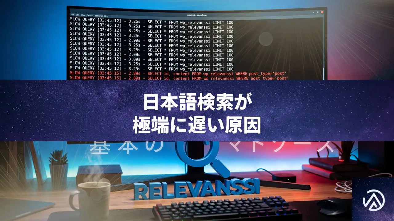 Relevanssiで日本語検索クエリが原因のテーブルフルスキャンを防ぐ