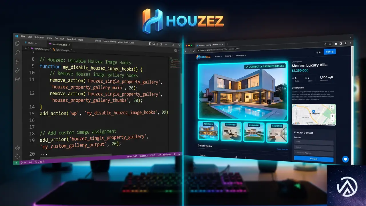 Houzez アドオンとテーマ側の画像処理を確認する