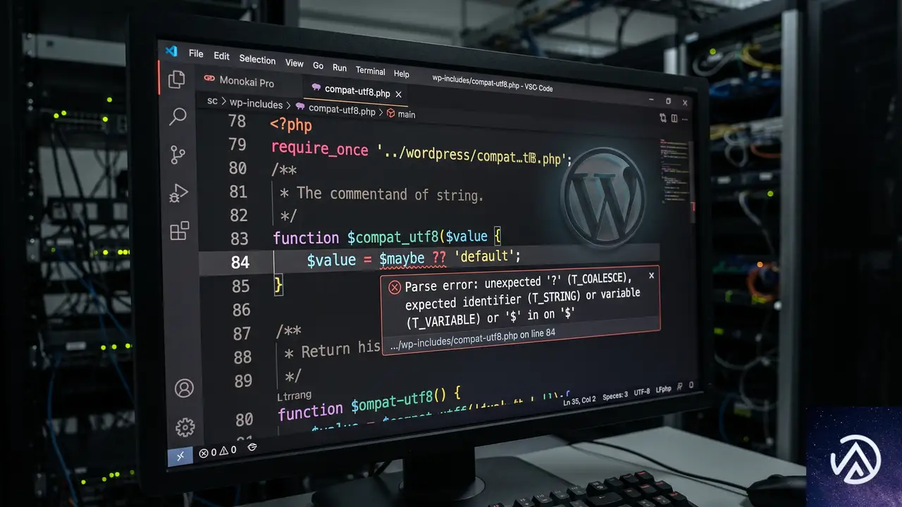 なぜ compat-utf8.php で unexpected ‘?’ が発生するのか