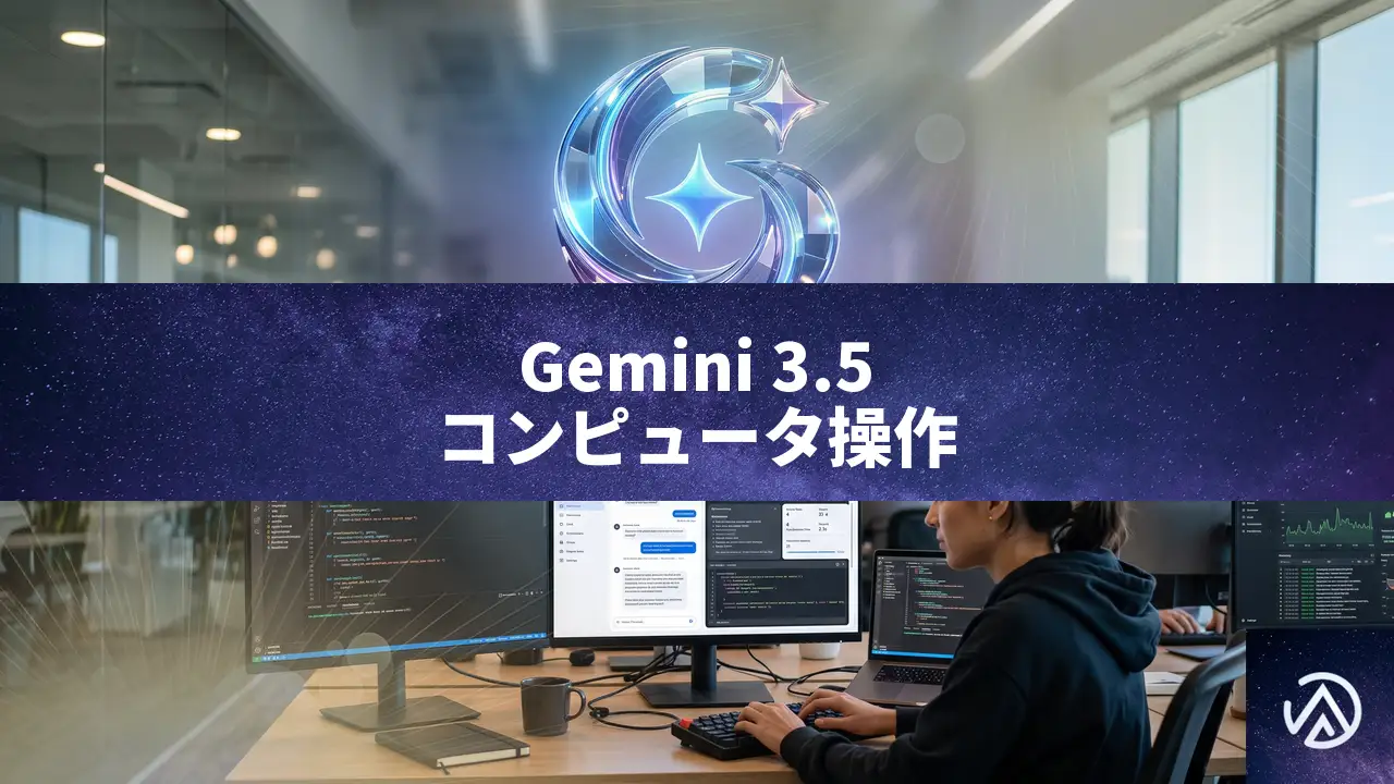 Gemini 3.5 Flashにコンピュータ操作機能統合、長期業務の自動化を加速