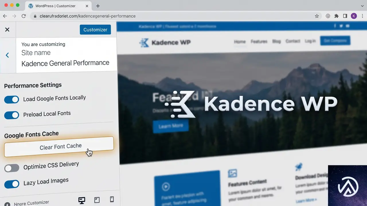 Kadence のフォント設定を確認して対処する