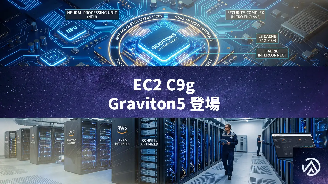 AWS Graviton5搭載EC2 C9gインスタンスが一般提供開始