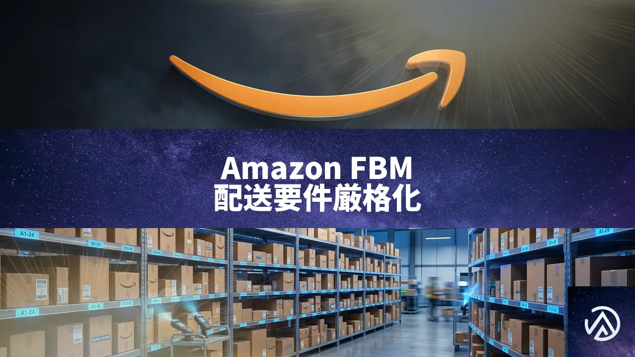 Amazon FBM配送要件が厳格化、定時配達率90%維持が必須に