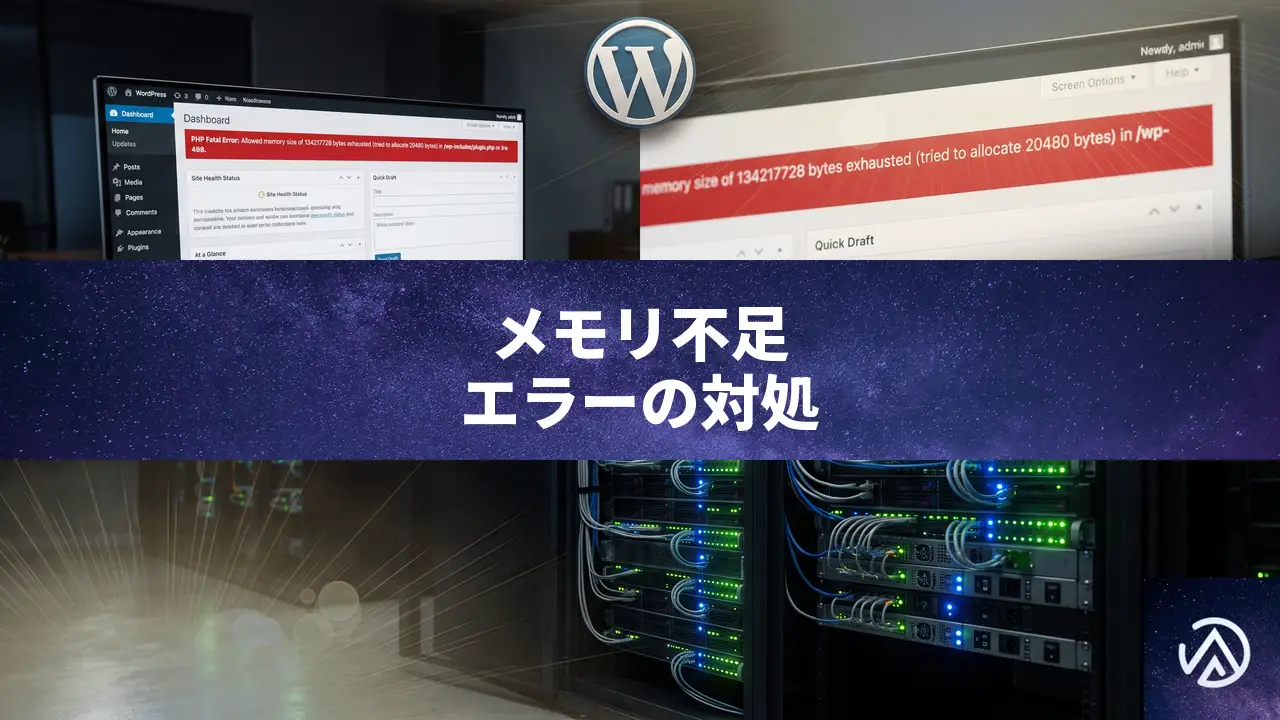 WordPressのAllowed memory size exhaustedエラーの原因と直し方