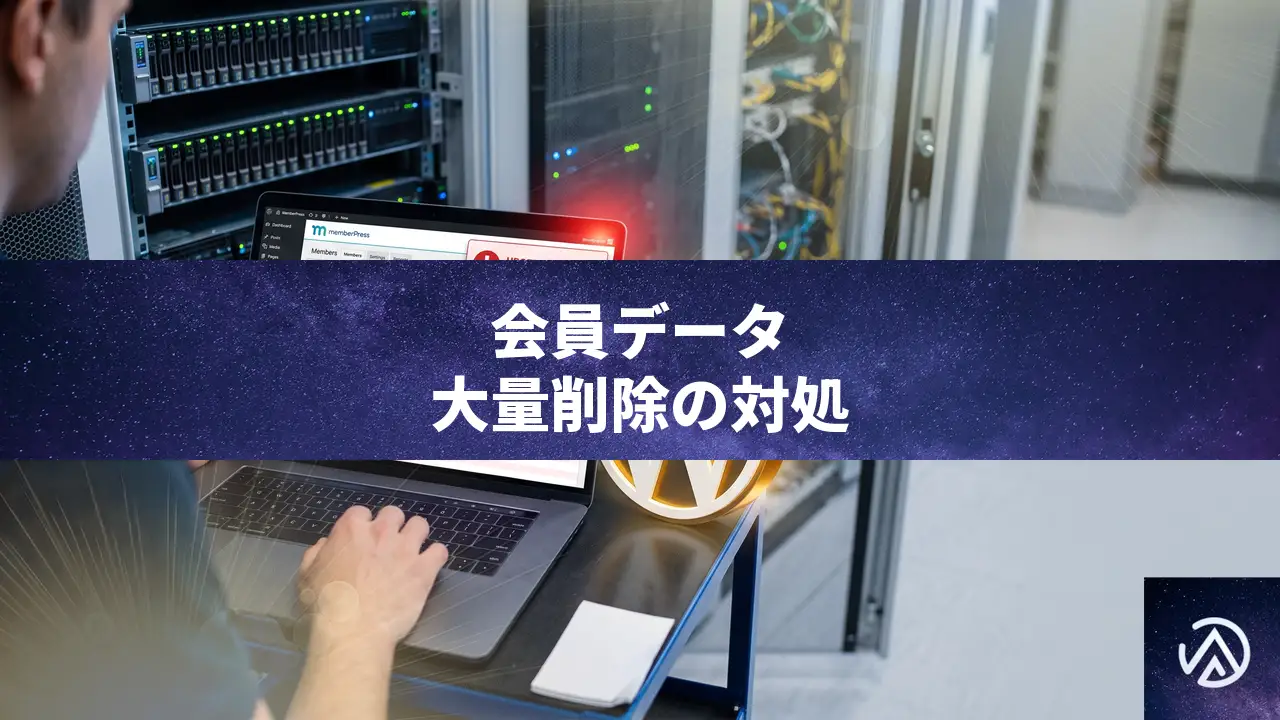 WordPress会員データが大量削除された時の原因と復旧手順