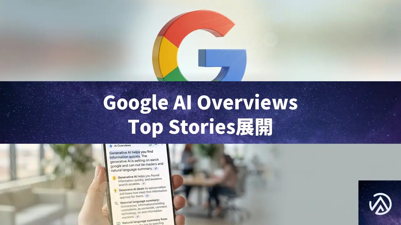 Google AI OverviewsにTop Stories表示、米国モバイルで本格展開