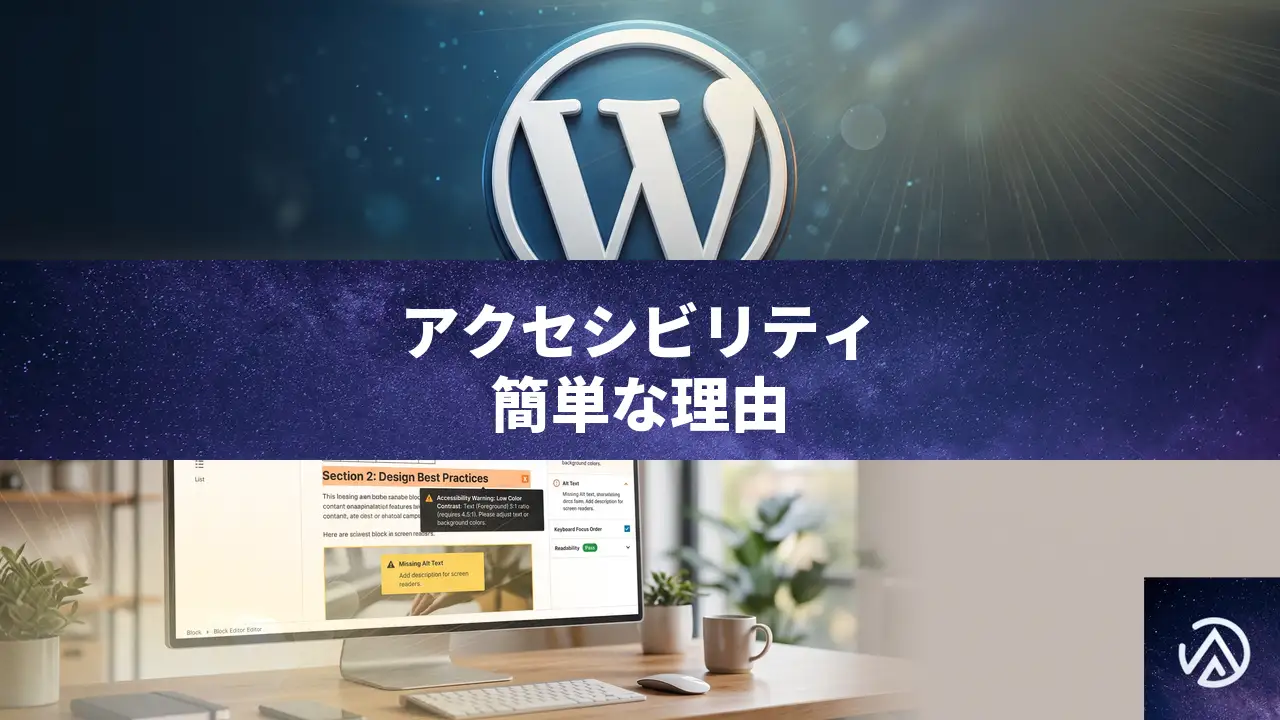 WordPressテーマのアクセシビリティ対応、思ったより簡単な理由