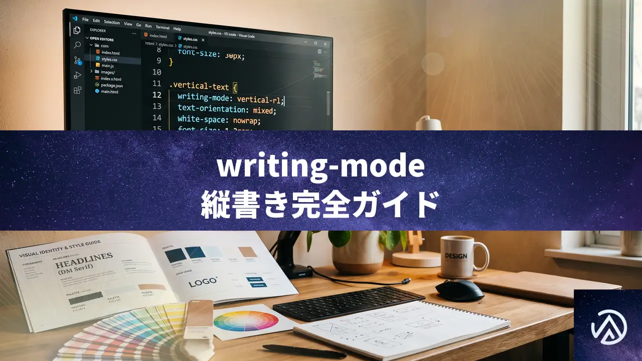 CSS writing-mode完全ガイド、縦書きと横書きを自在に操る方法