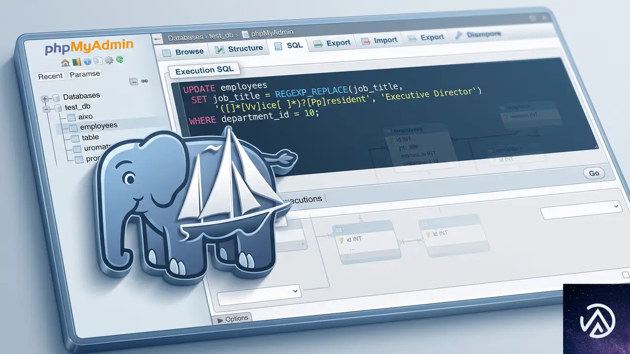 phpMyAdmin でデータベースから直接置換する方法