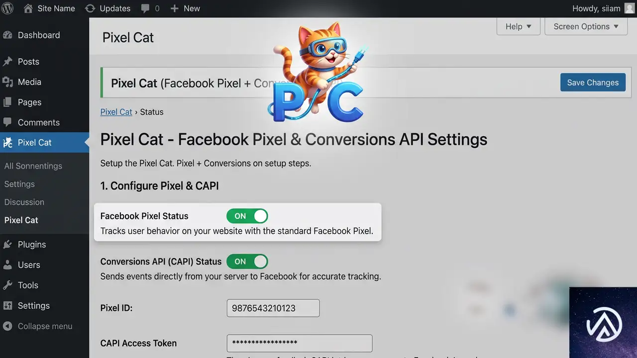 Pixel Cat で推奨される設定手順