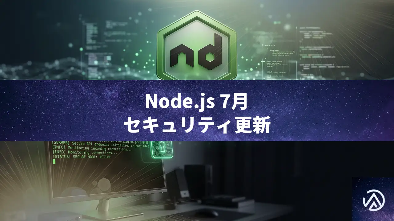 Node.js 2026年7月27日セキュリティリリース、3ラインにHIGH脆弱性修正