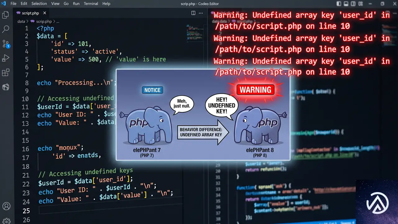 PHP 8.x 環境で「Undefined array key」が頻発する根本的な原因とは