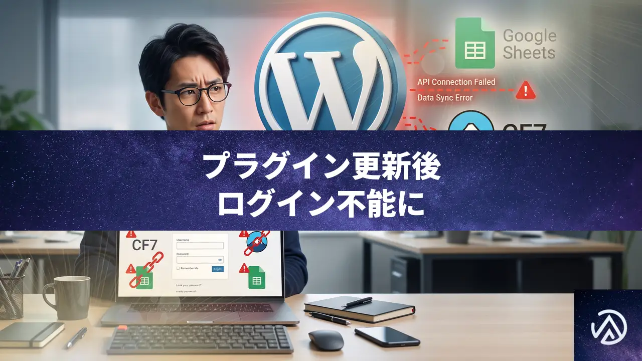 プラグイン更新後に WordPress ログイン不能になる「Cookie がブロックされました」エラーの直し方