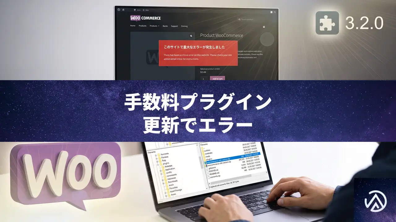 決済手数料プラグイン更新後に商品ページがエラーで崩れる場合の対処法