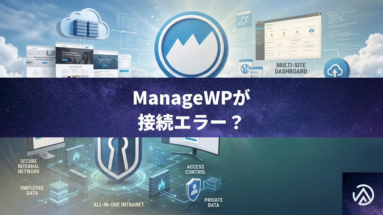 ManageWP でサイトがオフラインエラーになる All-In-One Intranet 競合の直し方