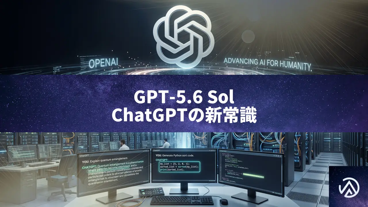 OpenAI、GPT-5.6 SolとLunaをChatGPTに展開。無料ユーザーに無制限チャット、事実誤認を最大68%削減
