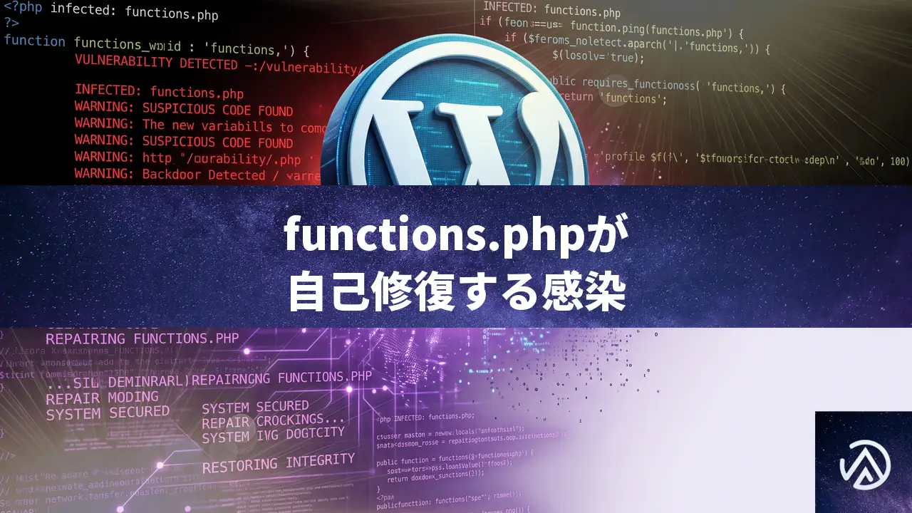 functions.phpが自己修復するマルウェアに感染 WordPressの持続的再感染を完全に駆除する方法