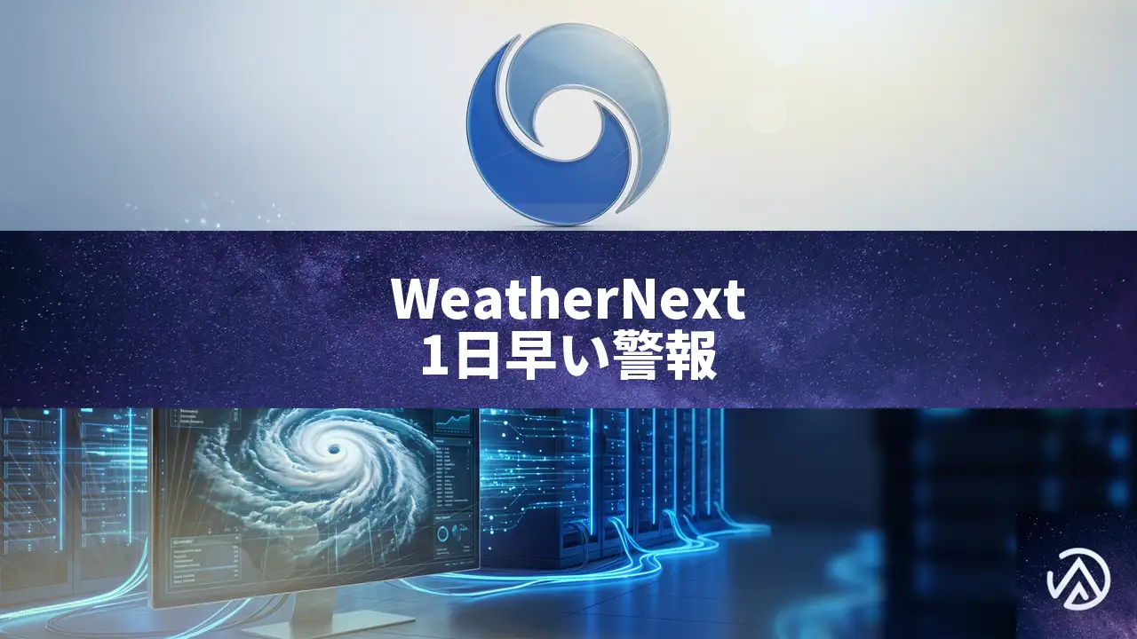 WeatherNext AIがサイクロン予測で1日分の警報リードタイムを実現、オープンソース化へ