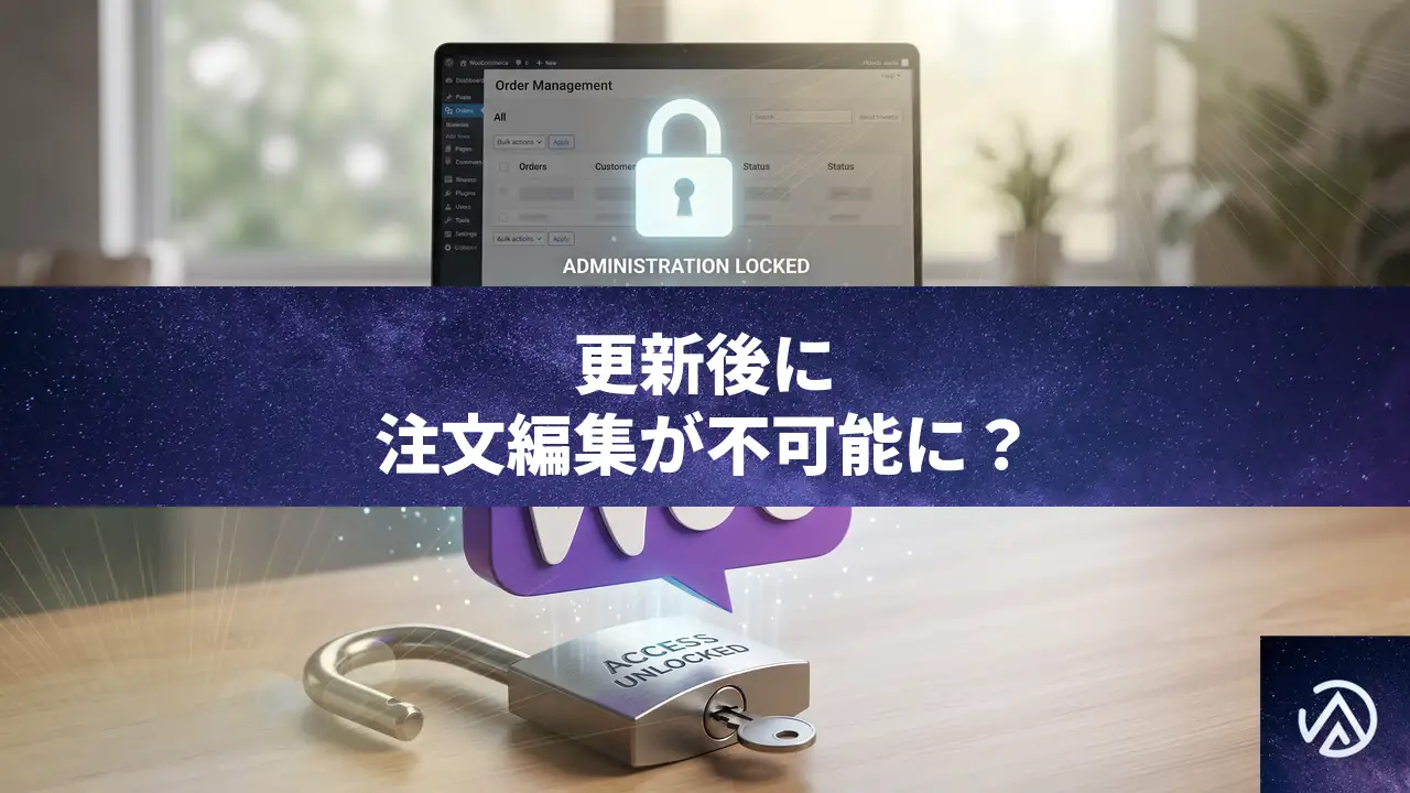 WooCommerce更新後に注文編集ができない場合の権限設定と解決手順