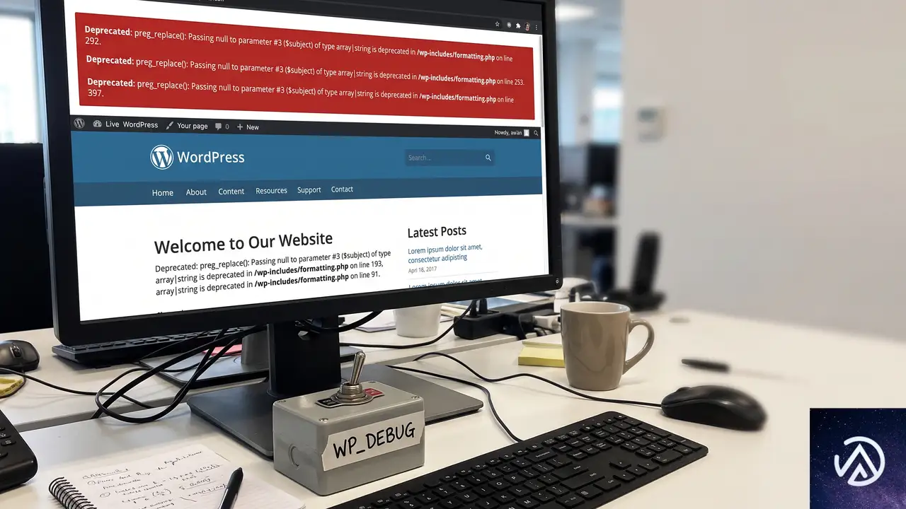 なぜ本番サイトの前台に非推奨エラーが表示されるのか