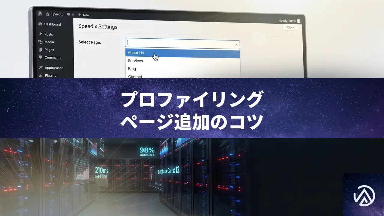 Speedixでプロファイリング用カスタムページを追加できない時の対処法