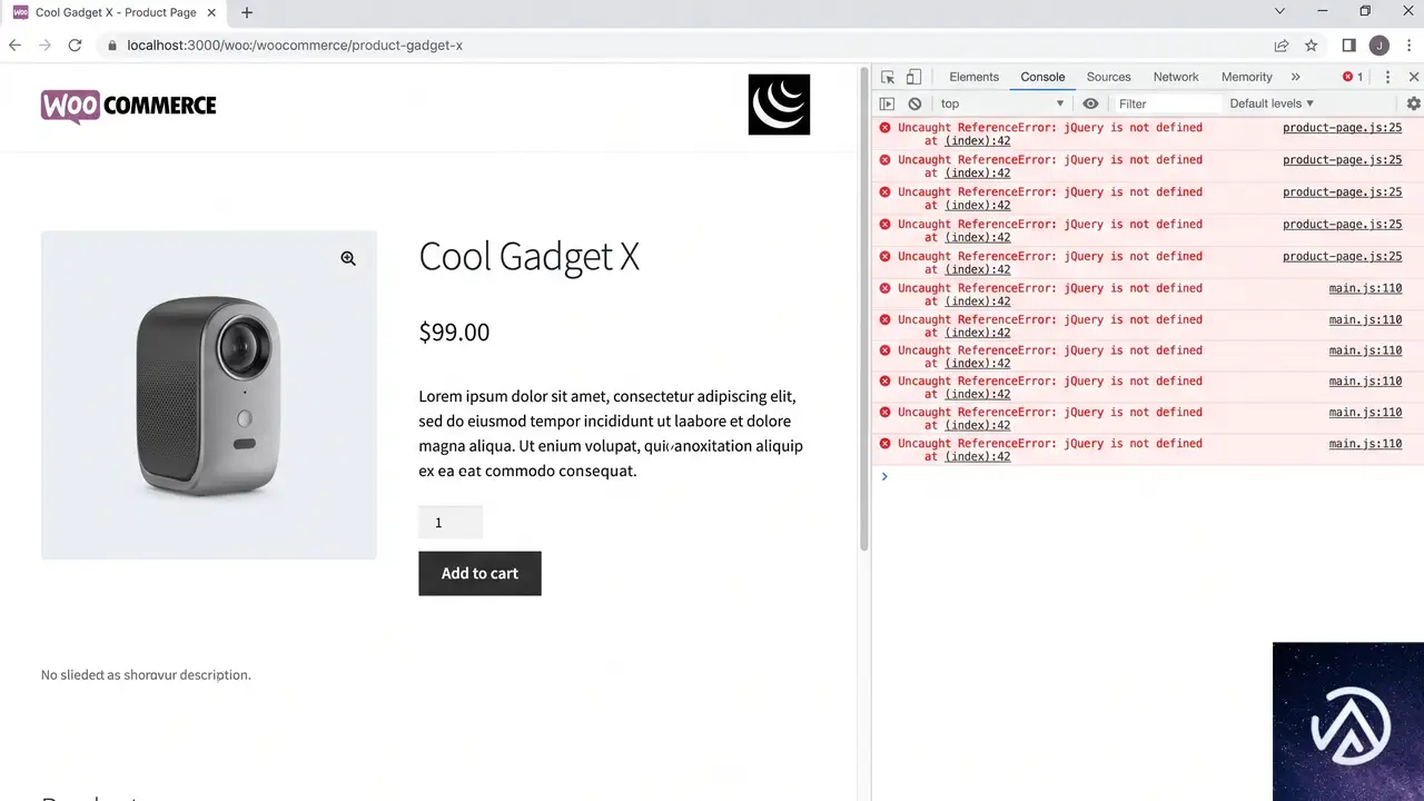 なぜ商品ページで「jQuery is not defined」が起きるのか