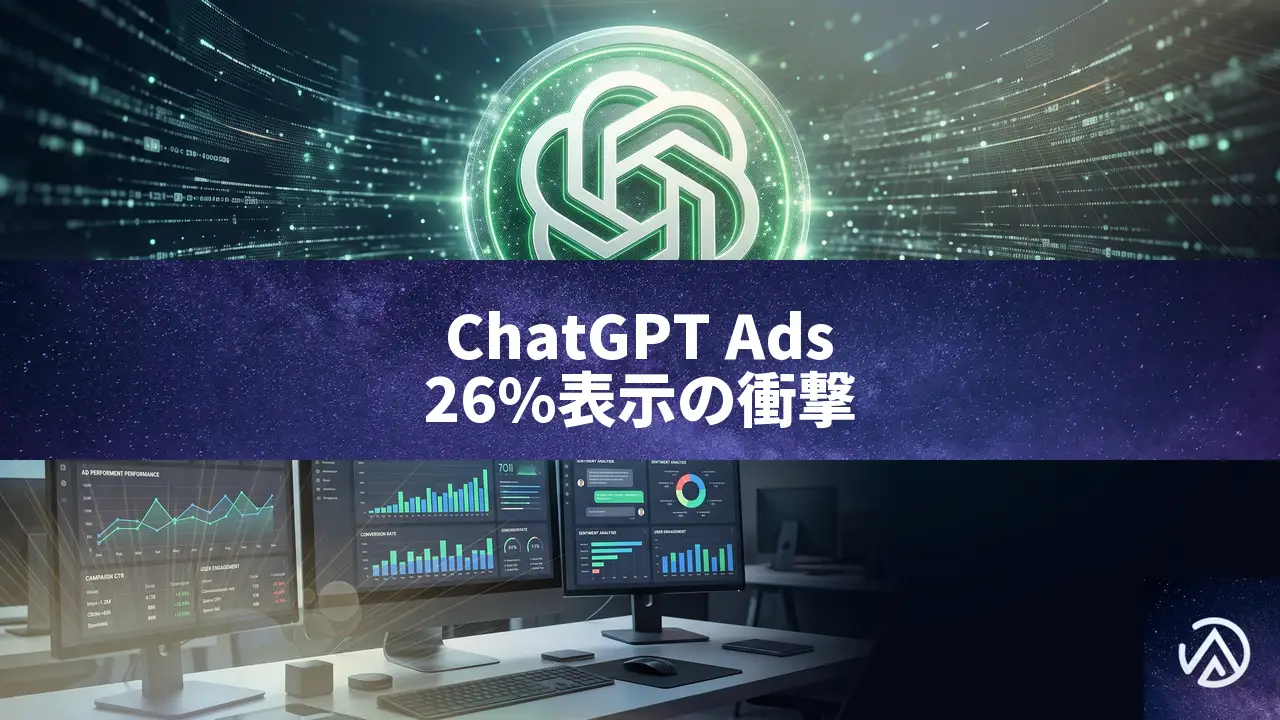 ChatGPTが商業クエリの26%に広告表示、関連性に課題も浮上