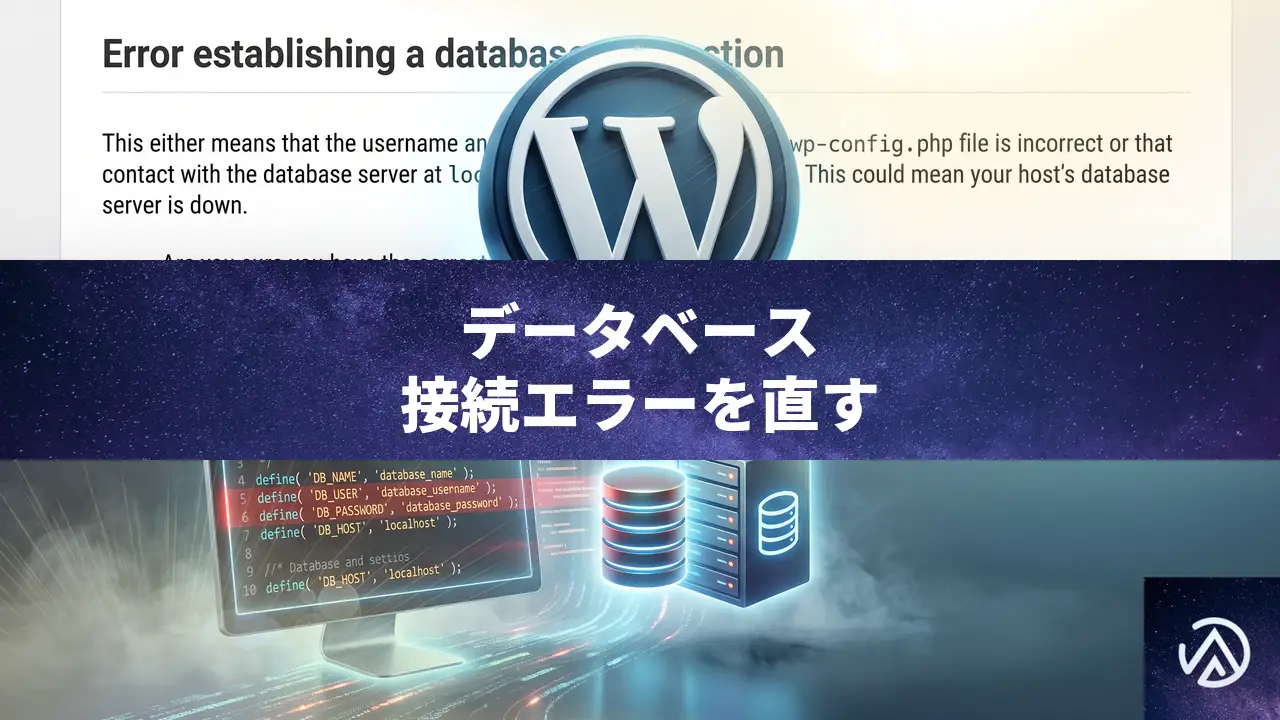 WordPressでデータベース接続確立エラーが出た時の直し方