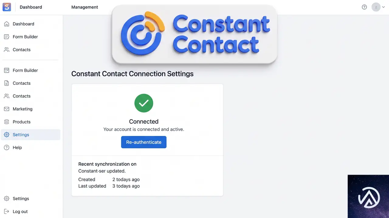 Constant Contact Forms の接続を復旧する方法