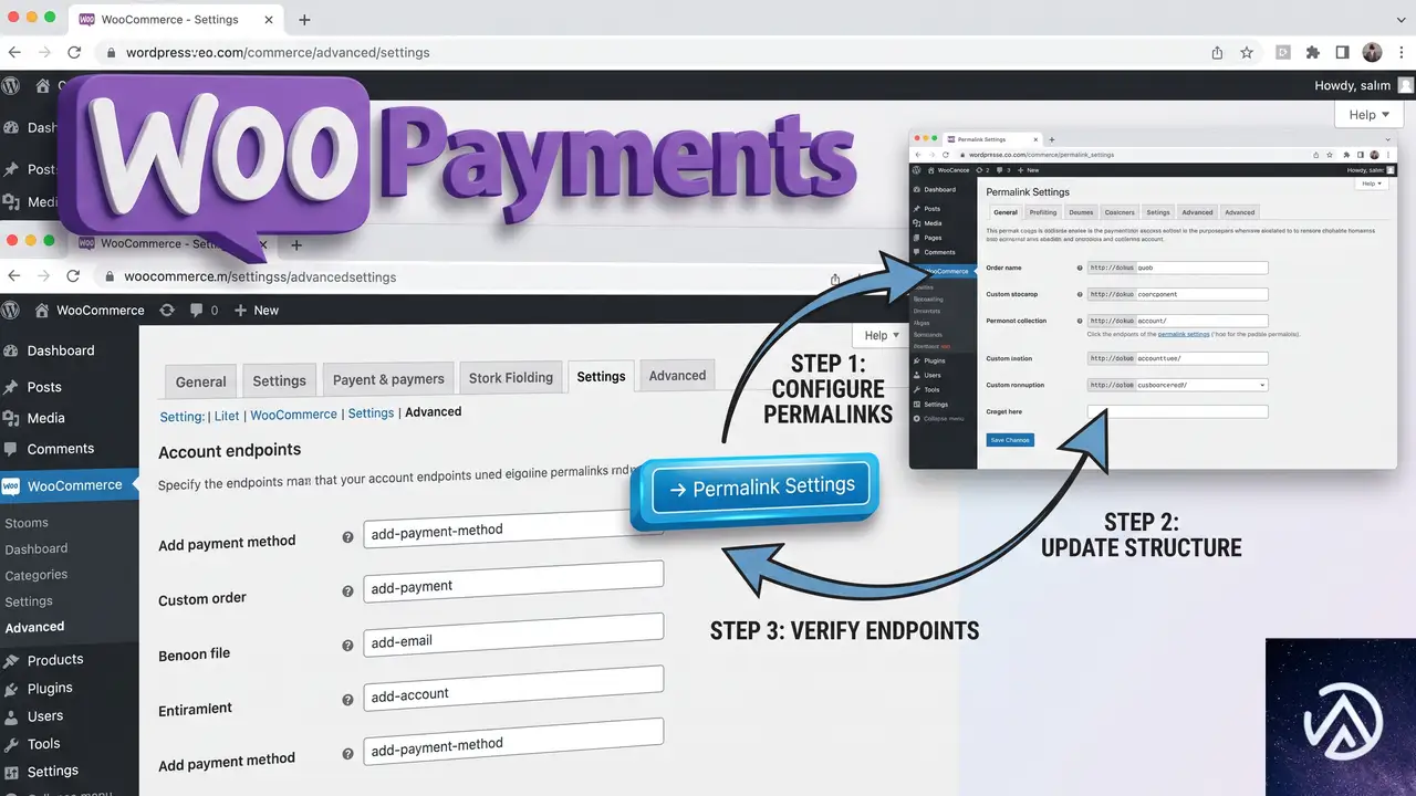 WooPaymentsの設定とパーマリンクを再確認する